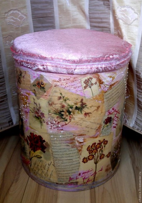 Новая жизнь старого пуфика