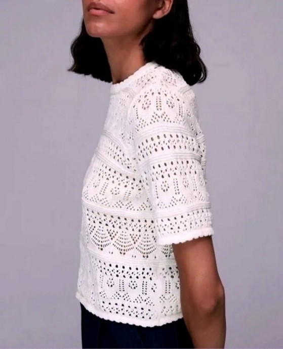 ​Осенний топ спицами