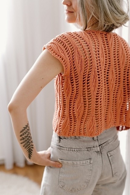 Ажурный узор дорожками