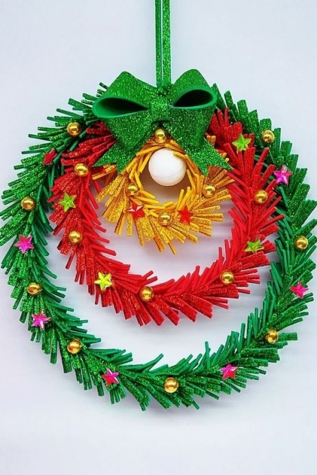 Блестящий декор из фоамирана