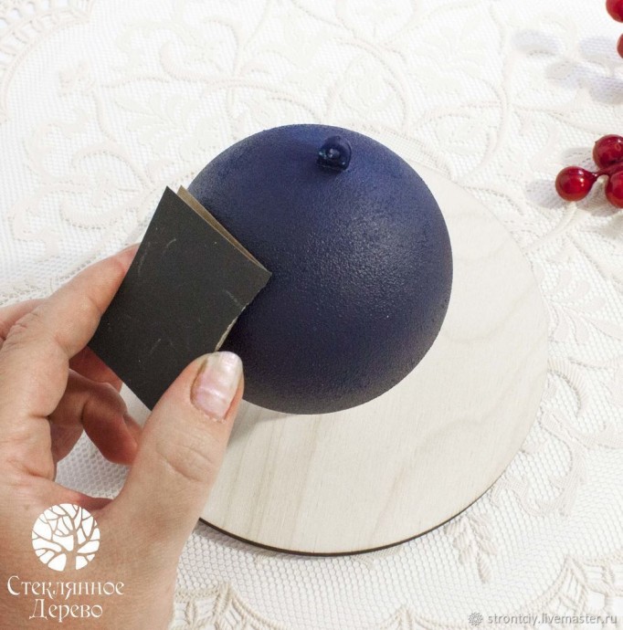 ​Декорируем елочный шар "Созвездие Тельца (Быка)": мастер-класс, часть 1