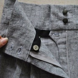 Французская обработка застежки брюк