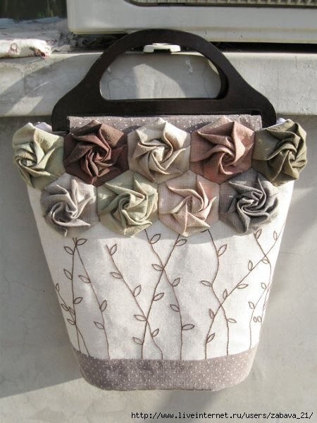 Мастер-класс по текстильным розочкам