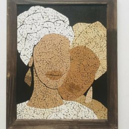 ​Мозаика из яичной скорлупы