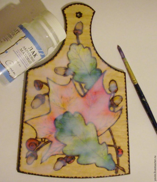 Украшаем разделочную доску