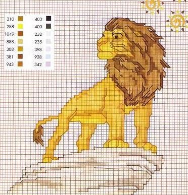 ​Вышиваем львов