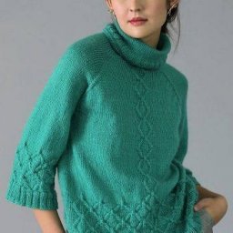 ​Женский пуловер с рукавом реглан