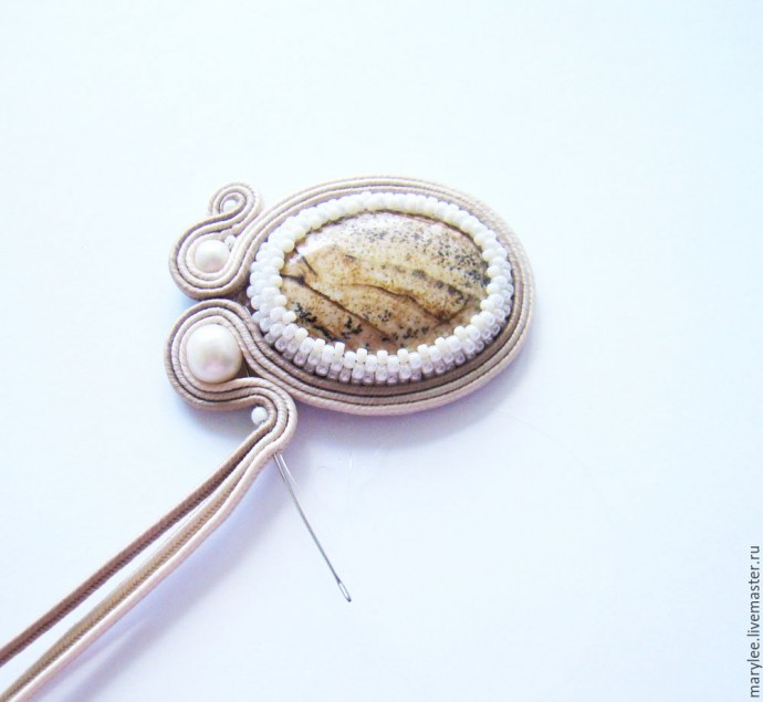 Создаем сутажную брошь "Карибы": часть 2