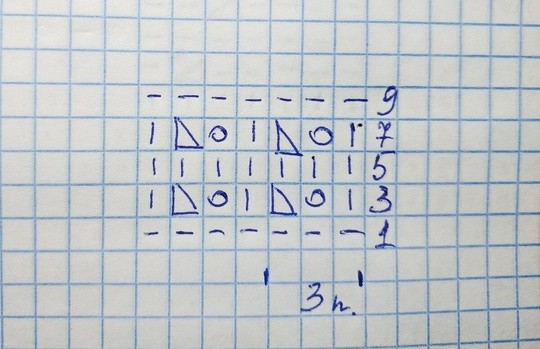 Узор из объемной пряжи