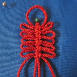 ​10 ажурных цепочек из 4-х нитей в технике макраме: часть 2