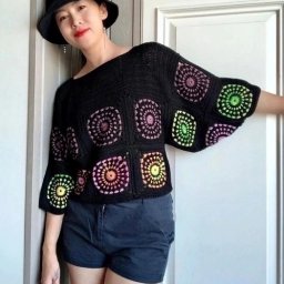 ​Интересный джемпер крючком