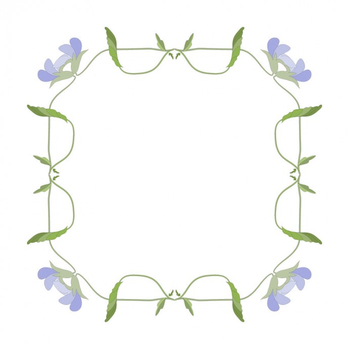 ​Узоры из фиалок