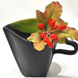 Лепим веточку калины из полимерной глины и холодного фарфора: часть 4