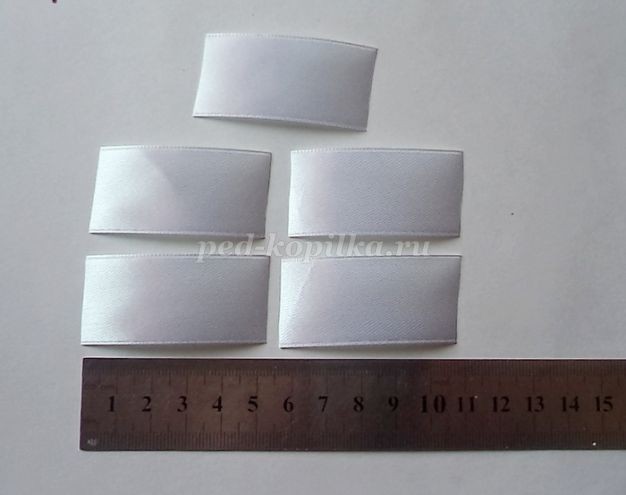 Лента в косу в технике цумами канзаши: мастер-класс, часть 1