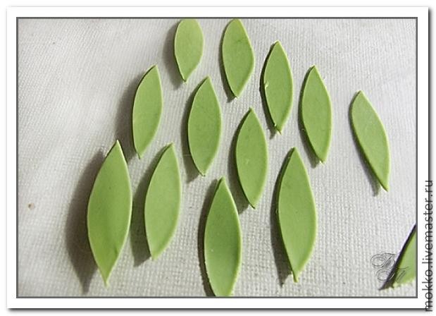 ​Лепка глицинии из полимерной глины: часть 4