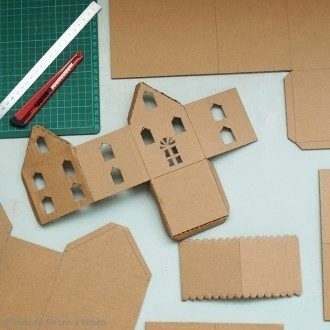 Пряничные домики из картона Пряничные домики из картона