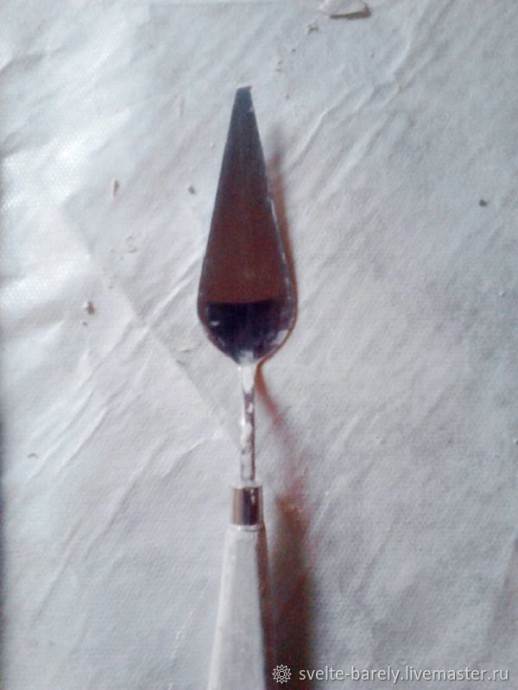 Создаем веточку розы из шпатлевки: часть 2