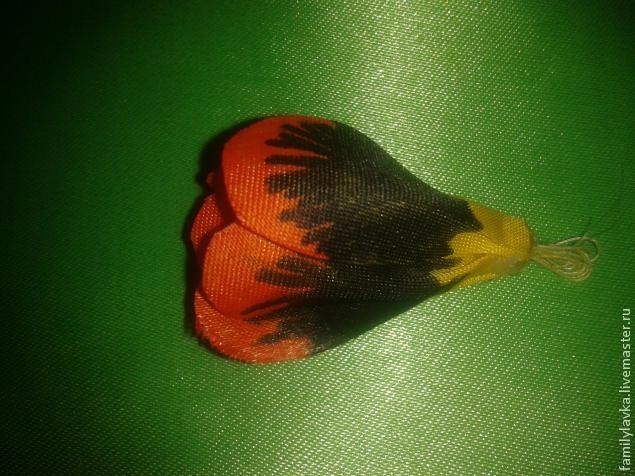 Спараксис "Властелин огня" из атласной ленты своими руками: часть 2