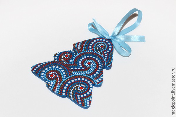 Мастер-класс по точечной росписи новогодних подвесок: часть 3