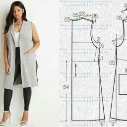 ​Выкраиваем жилет на осень