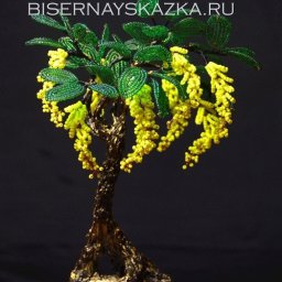 ​Бонсай из бисера и рубки