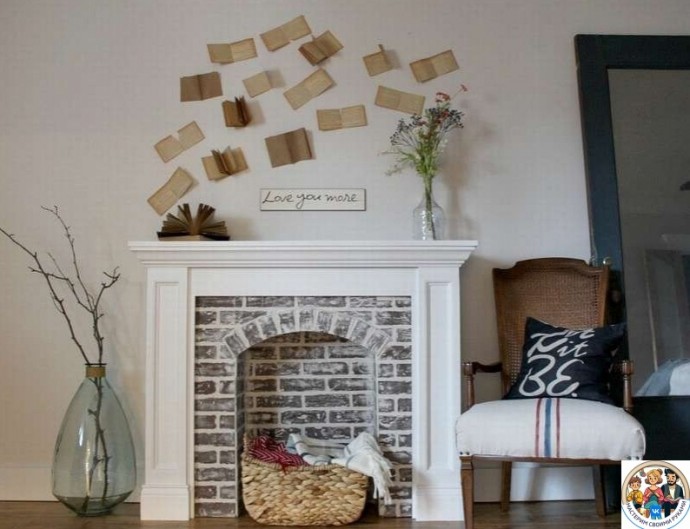 Бюджетный камин из картонной коробки