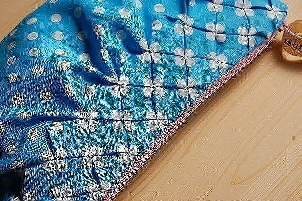 ​Делаем буфы на ткани в горошек