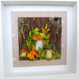 Лепим панно "Грибная история" из полимерной глины
