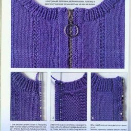 Как вязать воротники
