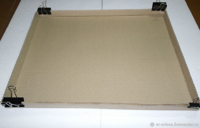 Делаем коробку для картины из гофрокартона: часть 2