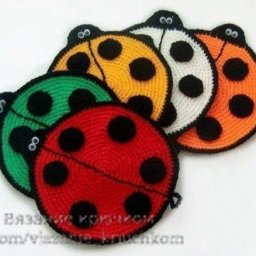 Прихватки "Божьи коровки"