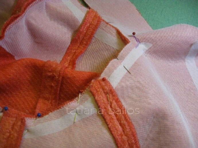 Обработка воротника-стойки