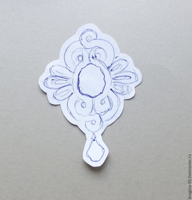 ​Создаем брошь из сутажа и кристаллов Swarovski: часть 1