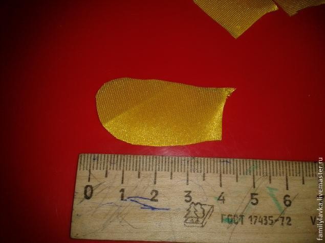 Спараксис "Властелин огня" из атласной ленты своими руками: часть 1