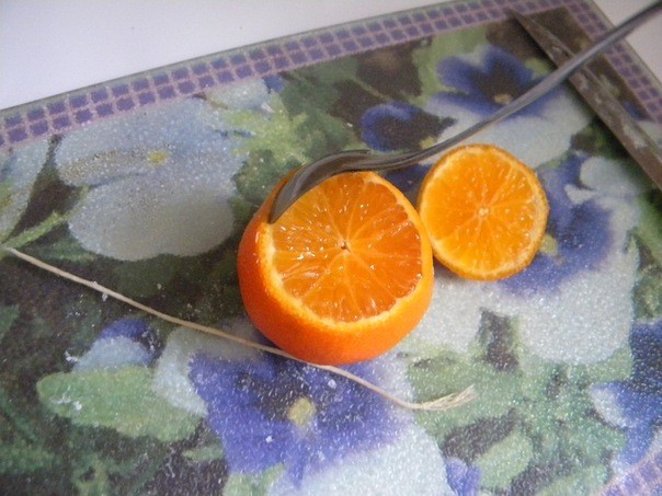 Свеча-мандаринка за 10 минут Свеча-мандаринка за 10 минут