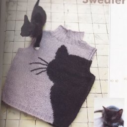 Жилет с кошкой