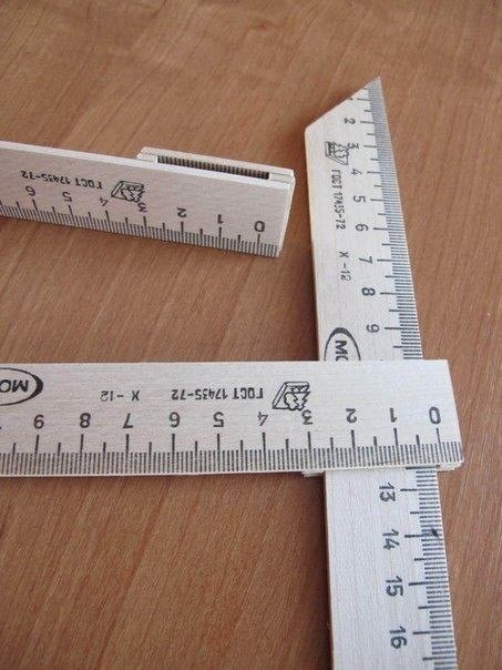 ​Изготовление угловой линейки для шитья