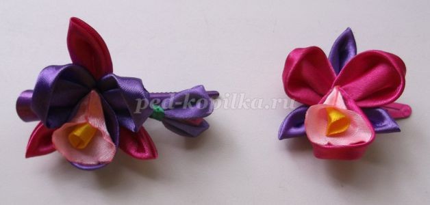 Канзаши "Орхидея": мастер-класс