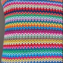 ​Красивый и простой плед крючком