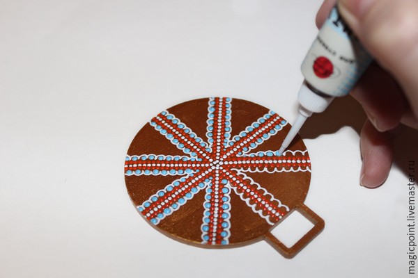 Мастер-класс по точечной росписи новогодних подвесок: часть 1 Мастер-класс по точечной росписи новогодних подвесок: часть 1