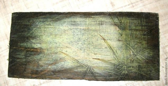 ​Состаренный фон под вживление лазерной распечатки: мастер-класс, часть 3