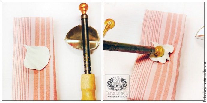 ​Создаем кожаную брошь-розу: часть 1