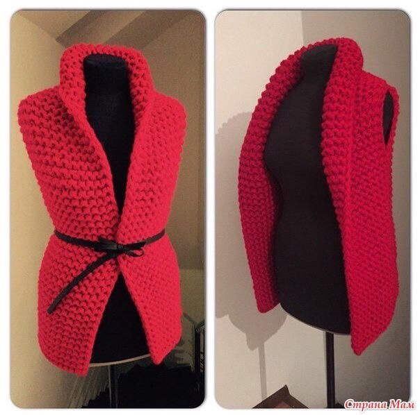 Жилет спицами Жилет спицами