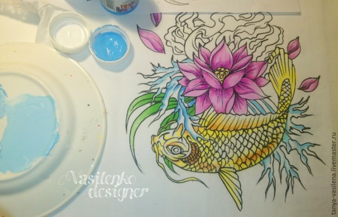 Декорируем футболку "Легкий бриз" стразами Swarovski: часть 2