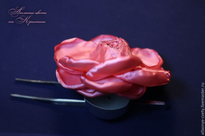 ​Делаем атласную розу: часть 2