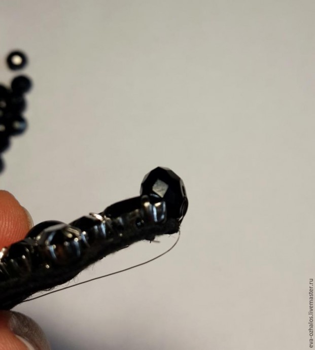 ​Делаем брошь-цветок "Черная георгина": часть 1