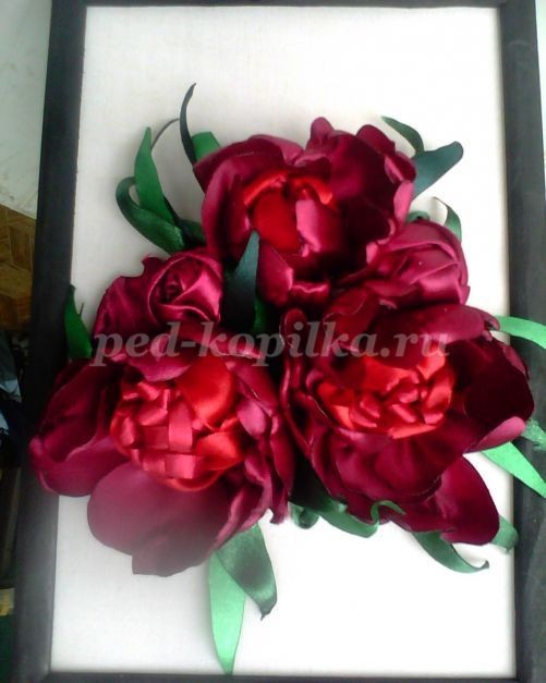 Пионы из атласных лент: часть 2 Пионы из атласных лент: часть 2