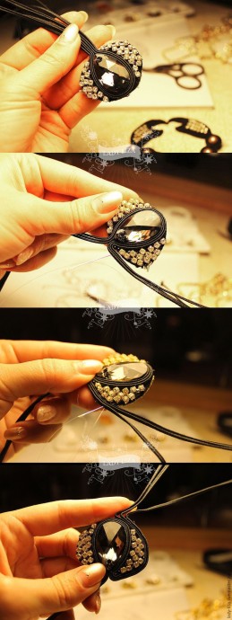 Вышиваем брошь "Королевский краб": часть 1