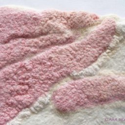 Тюлевая акварель на войлоке