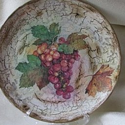 Декорируем тарелочку в технике декупаж: часть 2